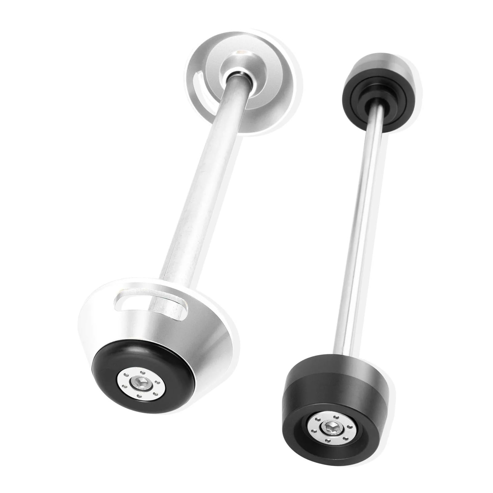 Przednia Oś Tylna Motocykla Widelec Ochraniacz Koła Crash Slider Pasuje Do Ducati Multistrada 1200 2010-2018 Multistrada 1260 2019-2020(Silver)