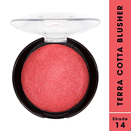 Image of FASHION COLOUR Waterproof Tera Cotta Blusher | Long Lasting, Lightweight Makeup Blusher for Face | Excellent Blending Powder | Creamy | 16g | Shade 14