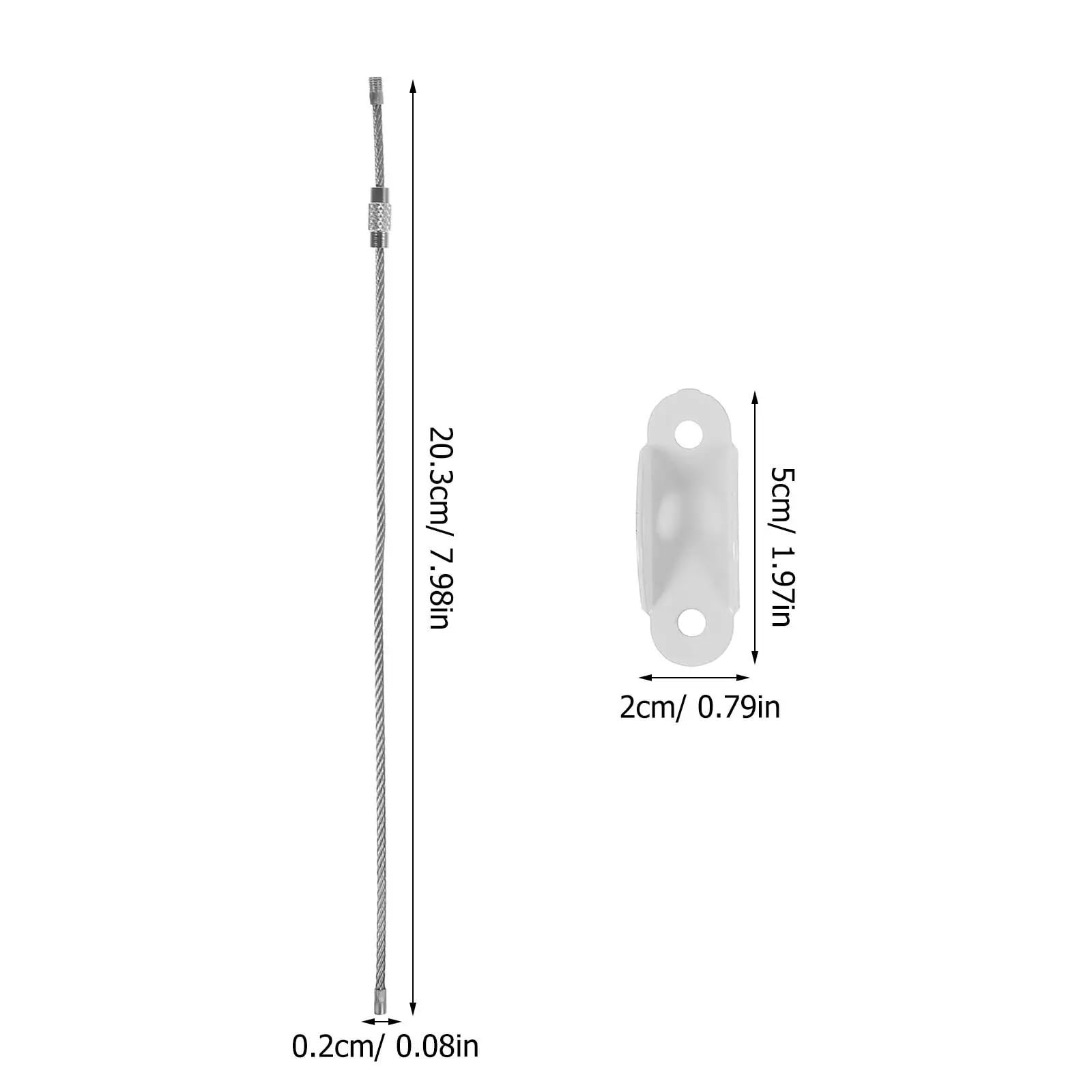 Correas antivuelco para muebles, Kit antivuelco for muebles, anclaje de pared, 40 Uds., negro, blanco, varios tamaños(Black)