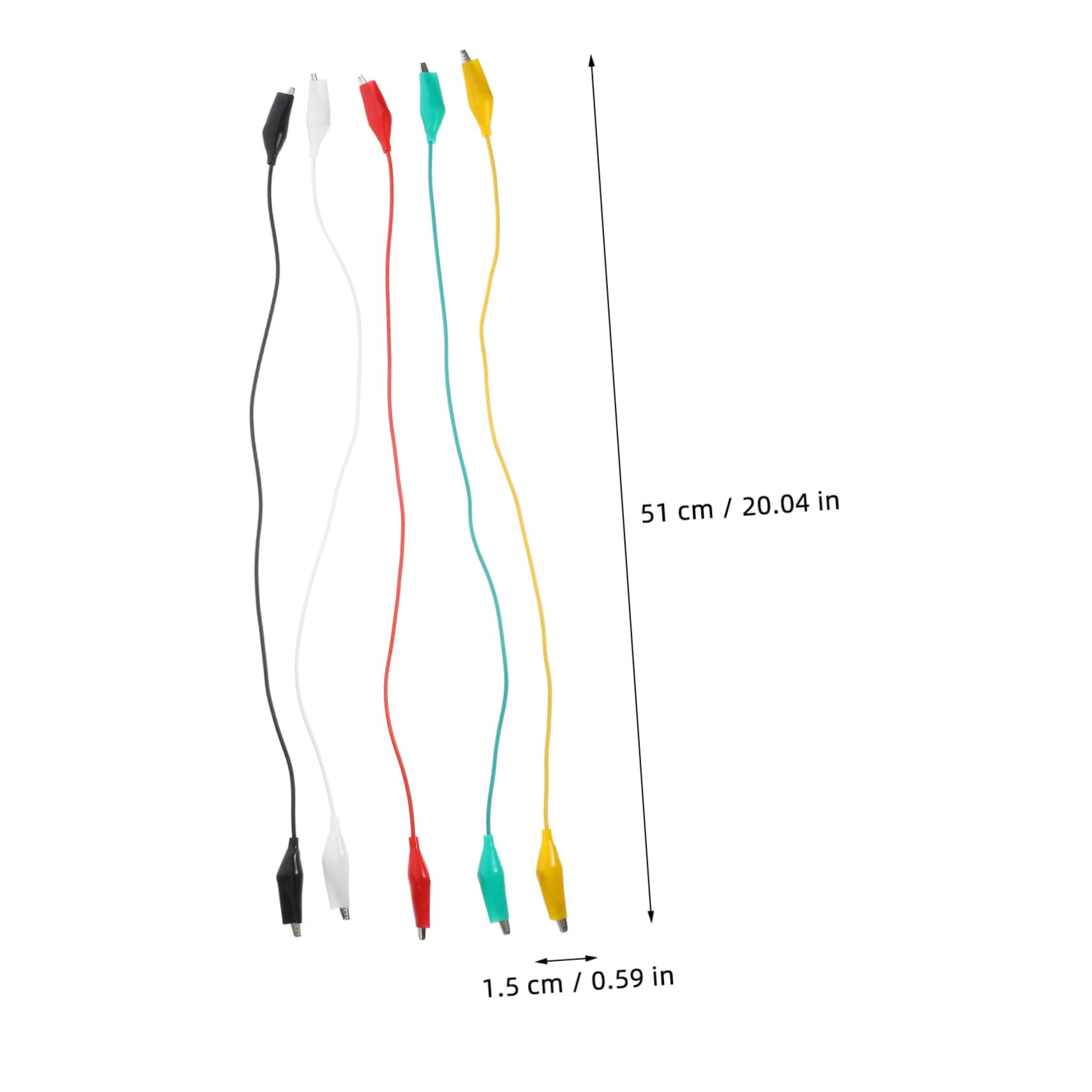 100pièces Câbles Test Avec Pince Crocodile Clips Électriques Robustes Pour Test Électrique Et Connexion De Circuit Couleurs