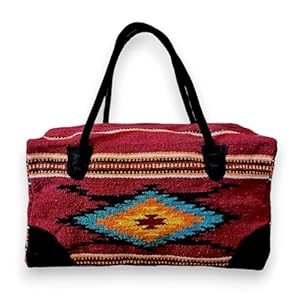 Southwestern Monica Large Weekender Travel Bag Western Duffle Bag Boho Travel Bag- The Monica Weekender