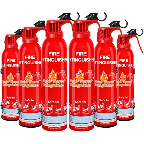 Fire Extinguisher for Home with Mount, 6 Pack Upgraded 8-in-1