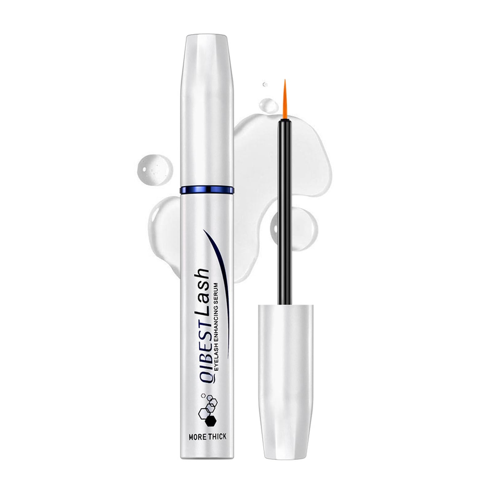 Eyelash Growth Serum, Lash & Brow Enhancer, Longer, Fuller, Thicker Lashes - Clear, Lengthening, Volumizing