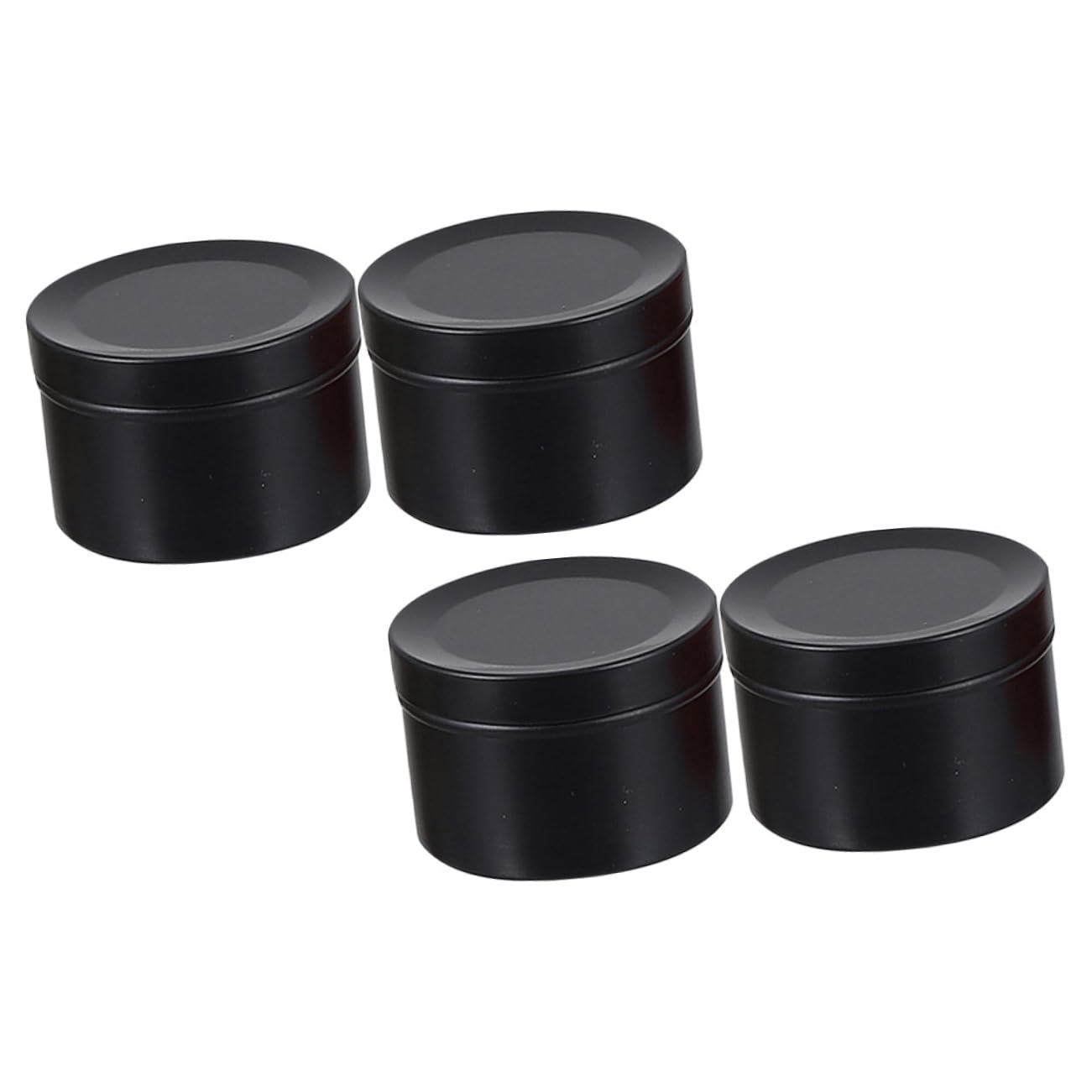 Operitacx 4pcs Aluminum Alloy Candle Storage Containers Scented Candle Holders Incense Cans for Home Decor Party Atmosphere Elegant Design