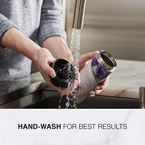 Contigo Huron Couture Vacuum-Insulated Stainless Steel Travel Mug With Snapseal Leak-Proof Lid, Reusable Coffee Cup Or Water Bottle, Bpa-Free, Keeps Drinks Hot Or Cold For Hours, 16Oz White Marble #TOP5