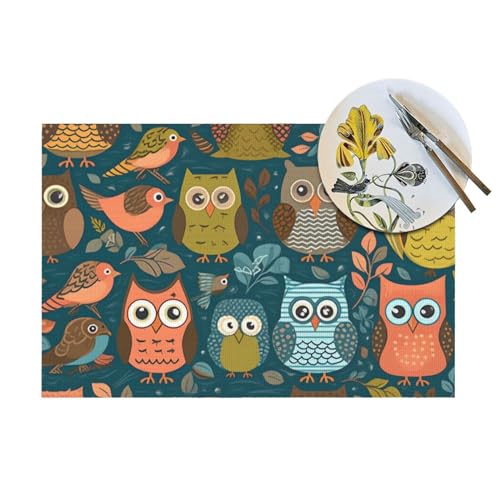 Set de table antidérapant PVC lavable protégeant la table des taches d'enfants - 6