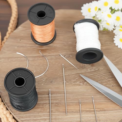 Kit de hilo de nylon para tapicería con 7 agujas y 1 rollo miniatura 5