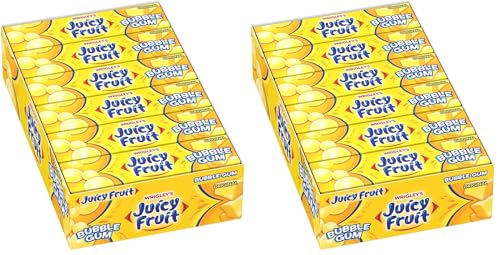 Juicy Fruit Gum Original Bubble Chewing Gum, 5 Count (Pack of 36)
