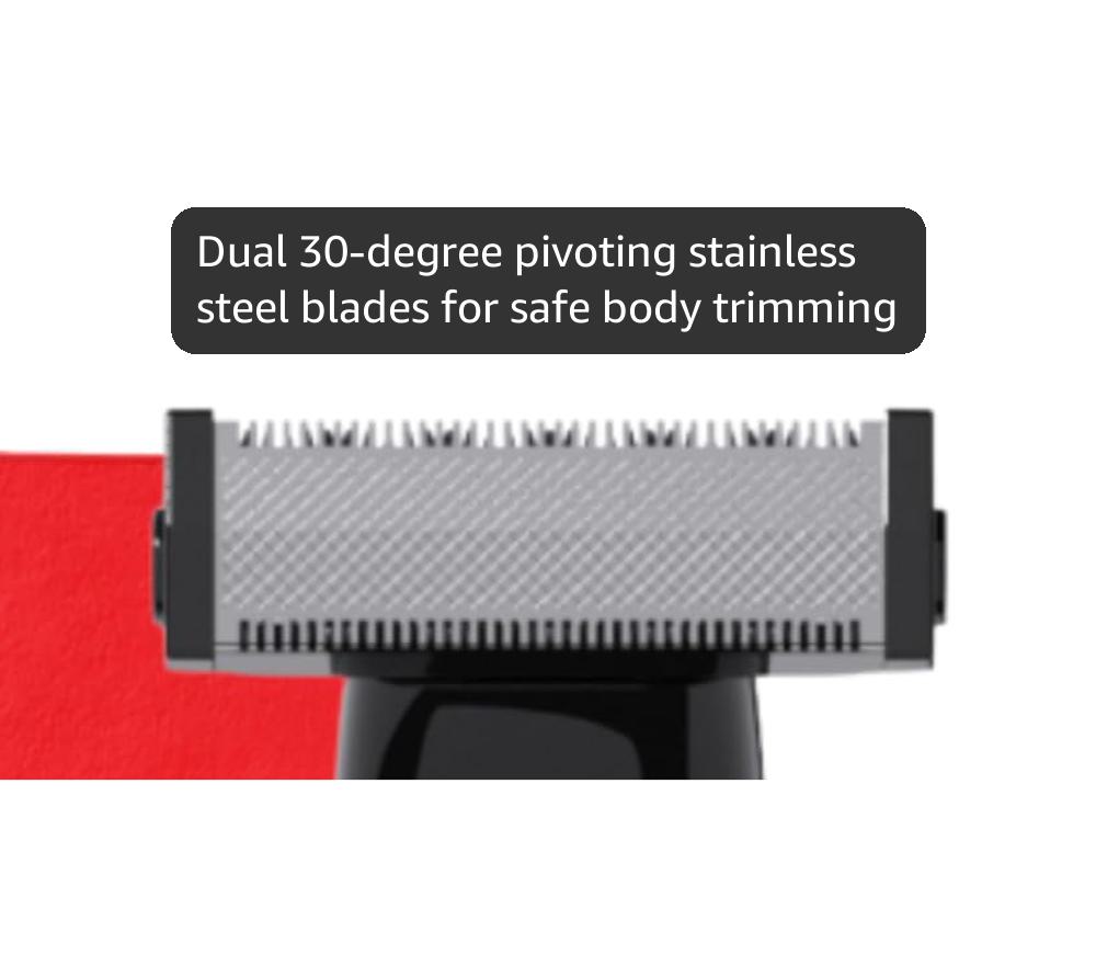 HAPPY NUTS The Ballber™ Electric Body Hair Trimmer for Men - Mens Body Groomer Kit for Privates - IPX7 Waterproof Shaver for Hard to Reach Areas