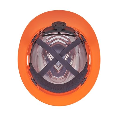 Msa 10215842 V-Gard C1 Non-Vented Hi-Viz Orange Full Brim With Reflectir Cooling Thermal Barrier And Fas-Trac Iii Suspension - Uses Highly Innovative Cooling Features To Help Alleviate Heat Stress #TOP6