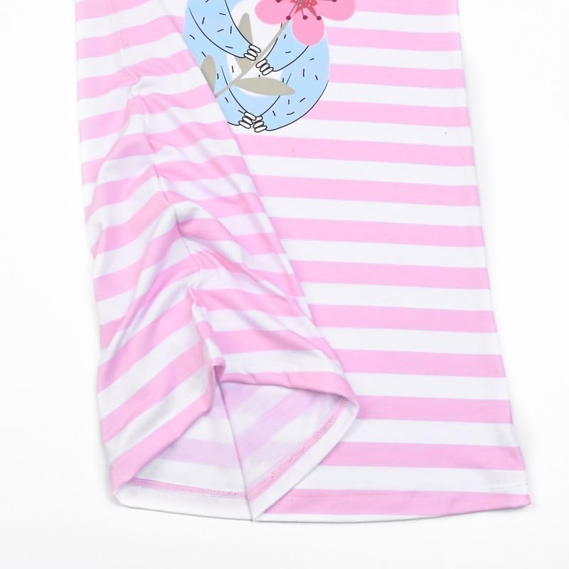 Perfashion 2-Pack Nightgown for Girls Flutter Sleeve Mermaid Pajamas Cotton Sleepwear Dressing gowns - Image 5