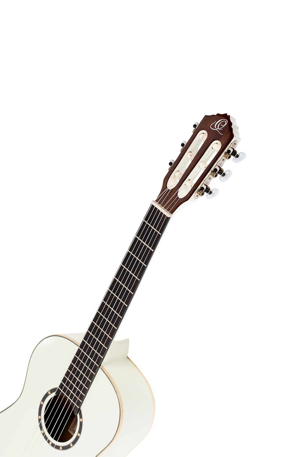 Ortega Guitars Chitarra Concerto Bianca Misura 1/2 - Serie Family - include Gig Bag - mogano/top in abete (R121-1/2WH)