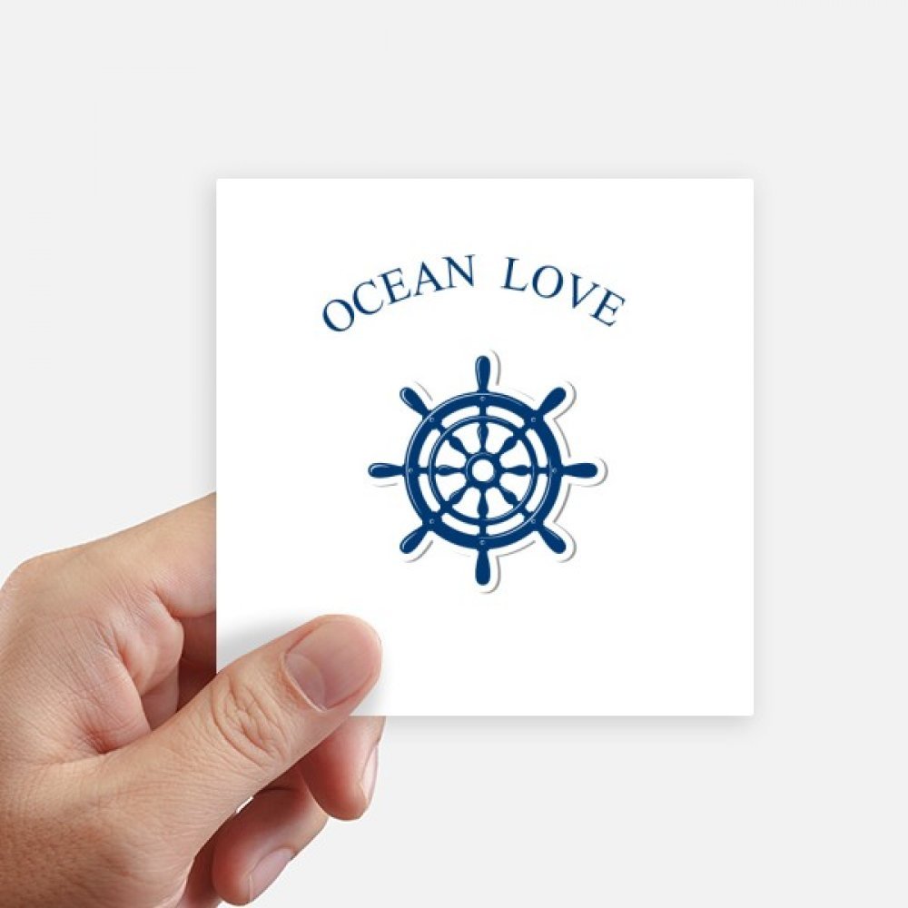 Stickers gouvernail d'amour océanique autocollant bleu mer pour personnaliser vos objets fétiches