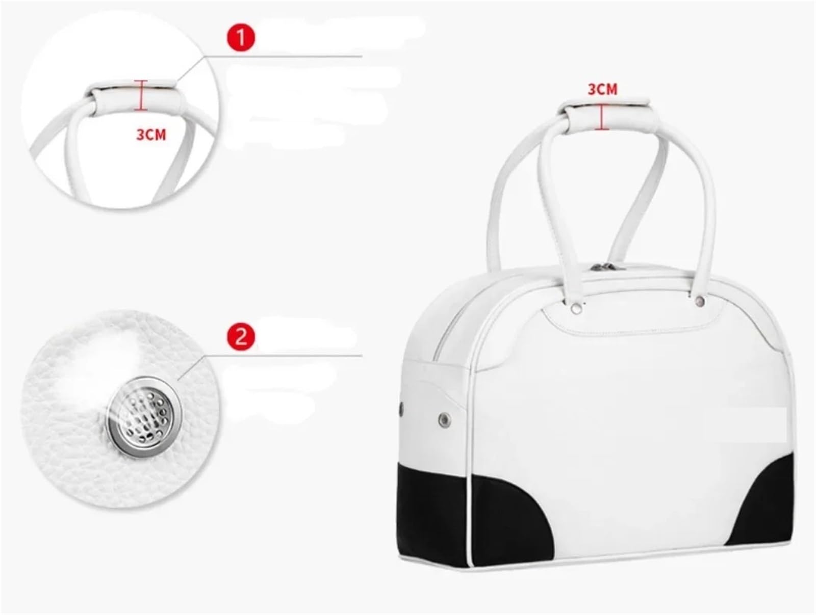 Raquetero Tenis Bolsa for Raqueta de Tenis, Bolsa for Raqueta de bádminton, Bolso for Raqueta, Bolsa for Raqueta de Tenis portátil Unisex Deportiva(White)