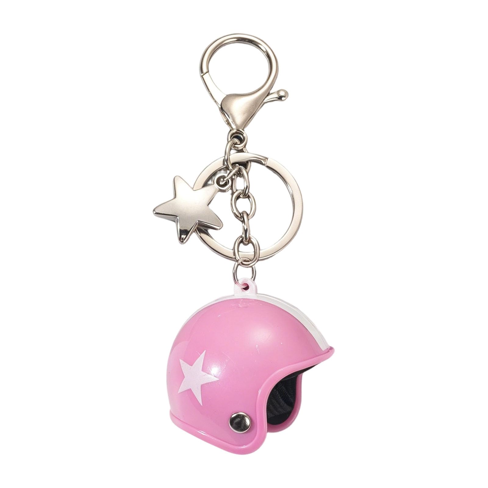 Baodss Stylish Miniature Keychain With Star Designs Bag Charm For Keys Backpacks And Bags Sturdy Alloy Materials