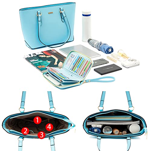 Image of Purses And Wallets Set For Women Work Tote Satchel Handbags Shoulder Bag Top Handle Totes Purse With Matching Wallet
