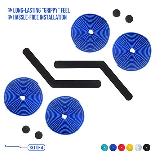 ALIEN PROSBike Handlebar Tape EVA (Set of 4) Blue - Enhance your bike Grip with These bicycle handle bar tape - Wrap your bike for an awesome comfortable ride (Set of 4, Blue)
