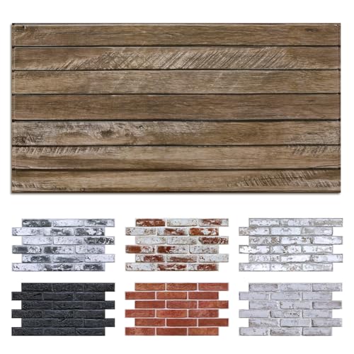 Commomy 3D Faux Wood Peel and Stick