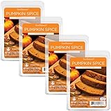 Scentsationals Scented Wax Fragrance Melts - Pumpkin Spice - Wax Cubes Pack, Home Warmer Tart, Electric Wickless Candle Bar Air Freshener, Spa Aroma Decor Gift - 2.5 oz (4-Pack)