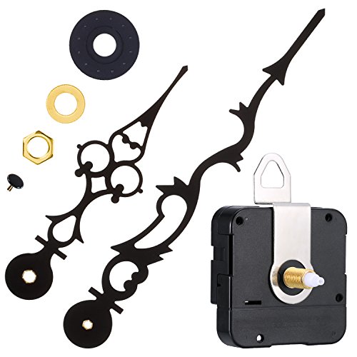 Mudder Quartz Clock Movement Mechanism with 170 mm/ 6.7 Inches Clock Hands for DIY Wall Clock (9/10 Inch/ 23 mm Shaft Length)