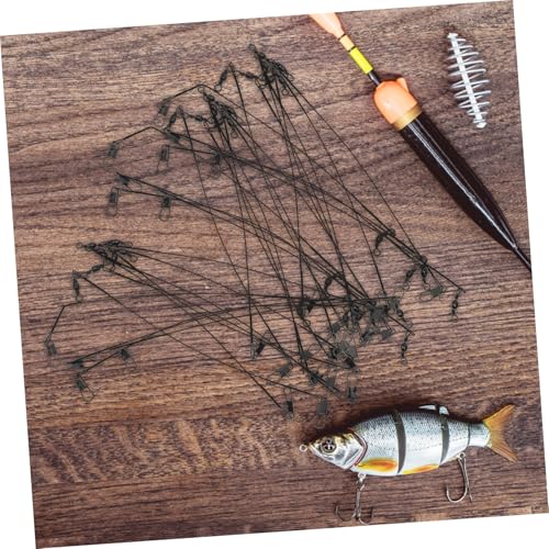 Líderes de pesca con giro y snap resistentes al desgaste 50 piezas miniatura 5