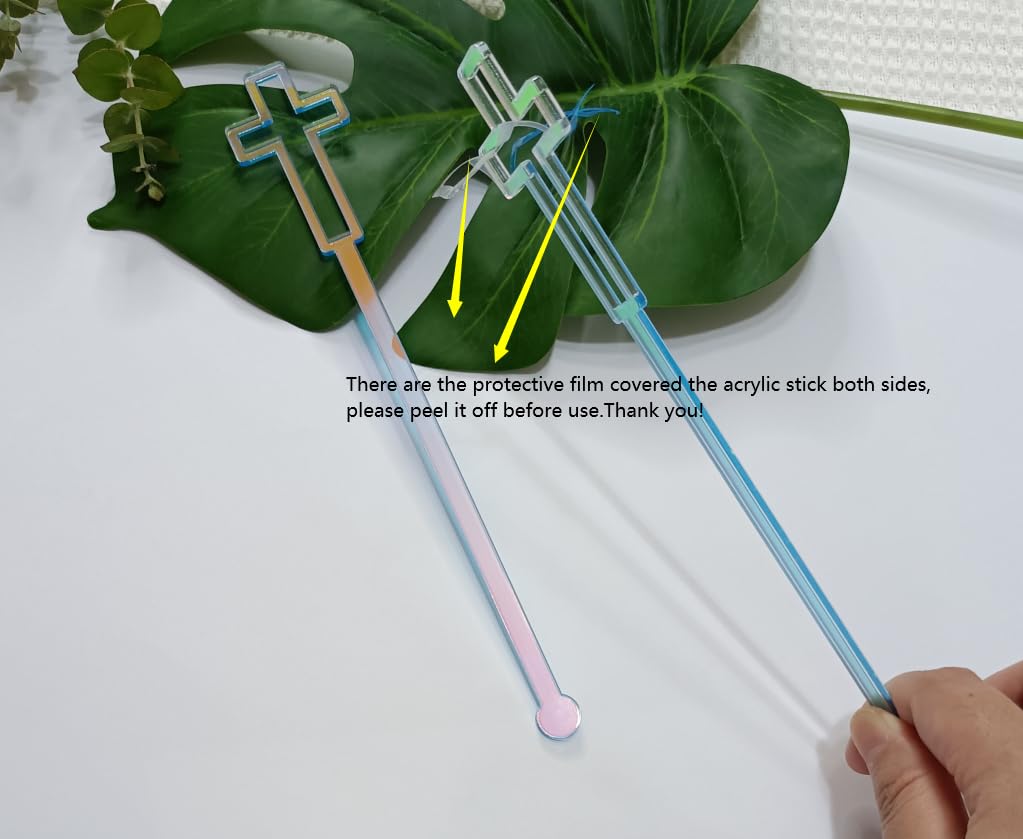 500 Pcs Neon Pink Coffee Stir Sticks Set Acrylic Stir Stick...
