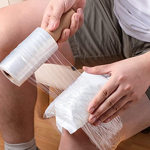 Outus Wrap Plastic Film With Handle Plastic Bags For Ice Tattoo Plastic Wrap Suitable For Athletic Trainers To Hold Ice Packs In Place For Moving Supplies Stretch Wrap Shrink Wrap (5 Inch X 500 Ft) #TOP4