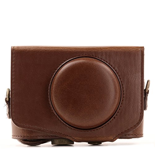 Funda de Cuero MegaGear para Canon PowerShot SX740 HS Negra miniatura 2