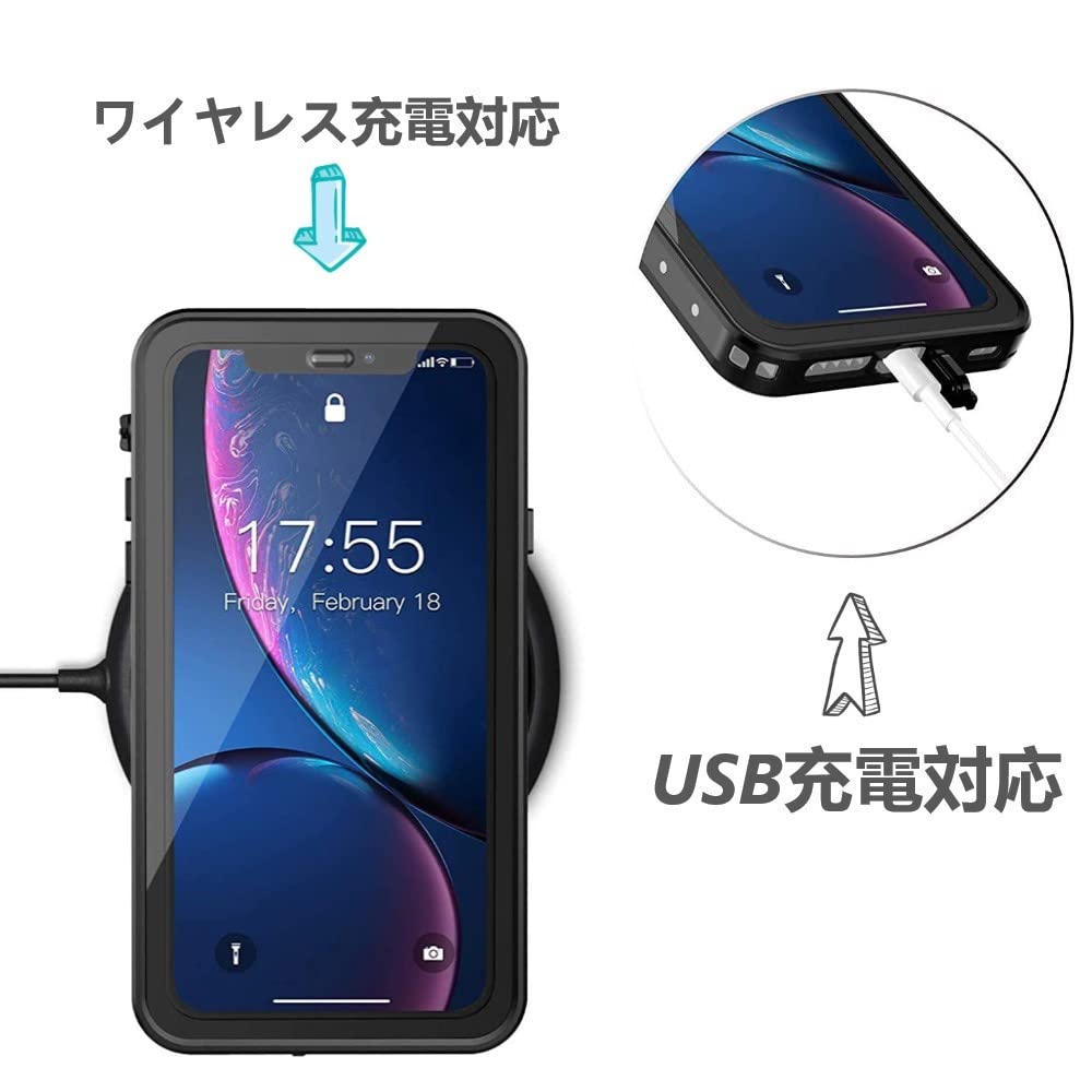 Amazon.co.jp: Taosan iPhone XS/iPhone X 対応 防水ケース IP68
