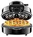 Chefman Waffle Maker w/No Overflow Design, Round Iron for Mess-Free Breakfast Best Small Appliance Innovation Award Winner, Measuring Cup & Cleaning Tool Included