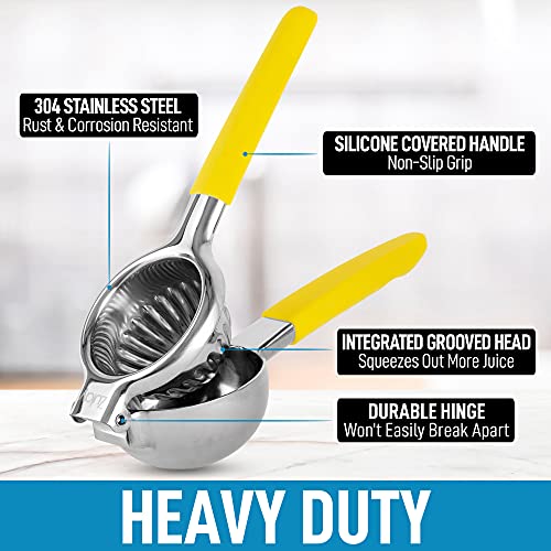 image for Zulay Kitchen Zulay Lemon Squeezer Stainless Steel with Premium Heavy 