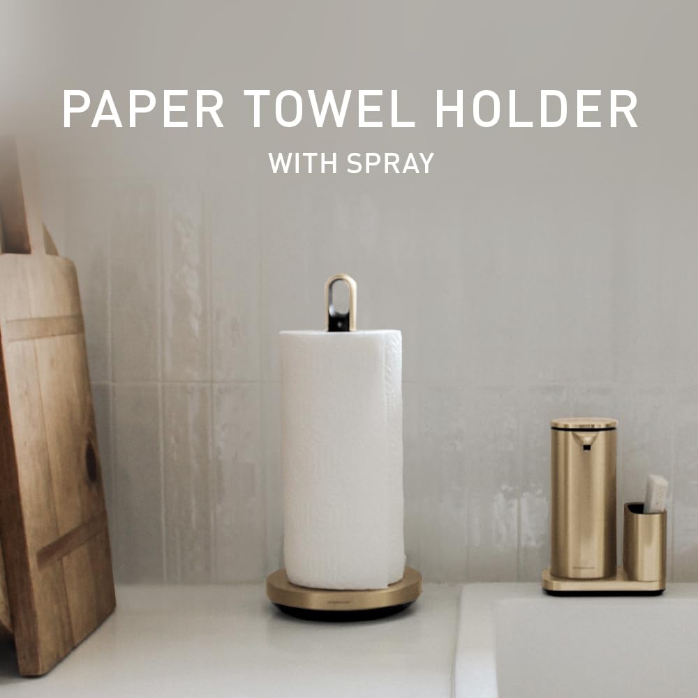 Amazon｜simplehuman スタンディングペーパータオルホルダー スプレー