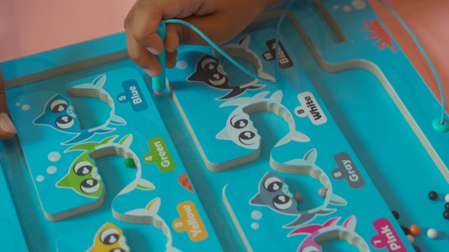 Amazon.com: 2 in 1 Montessori Wooden Magnetic Maze Board, Sensory