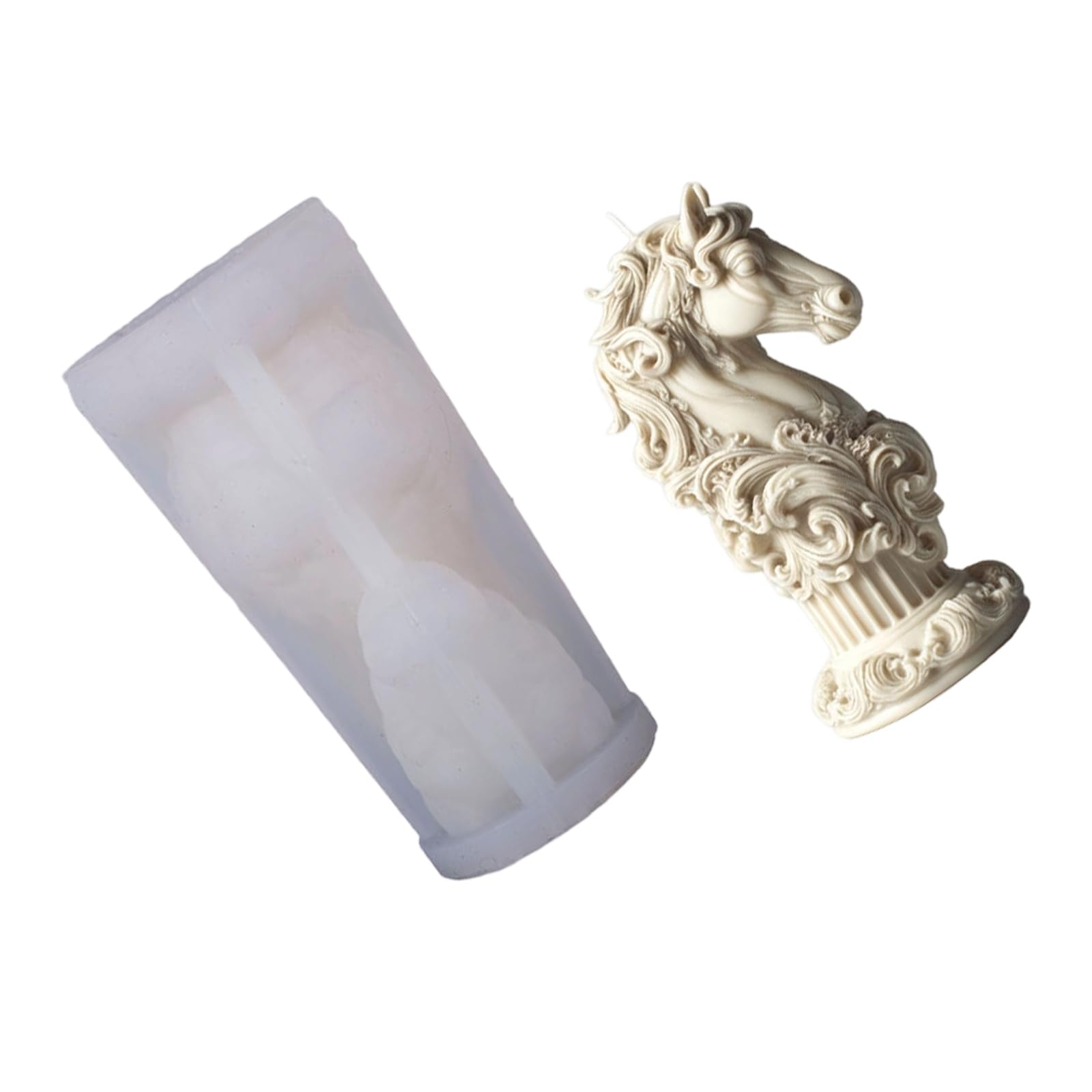 GTYLF Artistics Roman Pillar Making Silicone Horse Head Embossing Set for Scented Home Decoration Unique Making