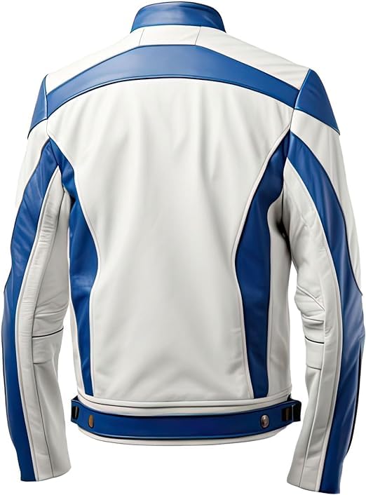 Men's Biker Multi Color Leather Jacket, Leather Biker Jacket for Men, Faux Leather Biker Bomber Jacket2