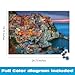 Buffalo Games - Cinque Terre 1000 Piece Puzzle for Adults - Jigsaw Puzzles - Challenging Italy Coastal Scene with Poster - Peter Stewart Photography