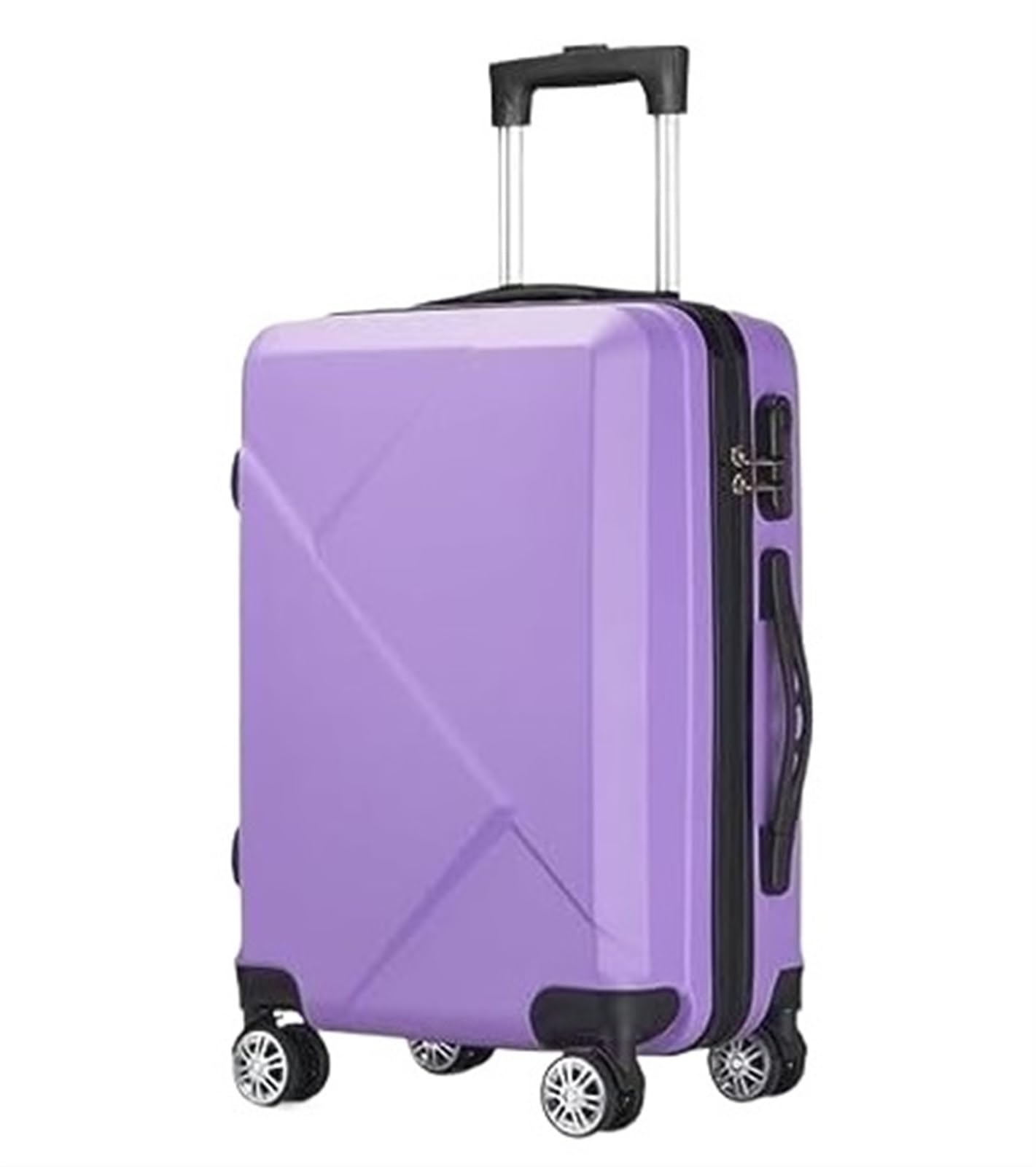 Walizka Podróżna Twarda Walizka Na Bagaż Z Kołami Obrotowymi Lekka Walizka Z Twardą Skorupą Bagaż Kabinowy (Color : Purple, Size : 20in)