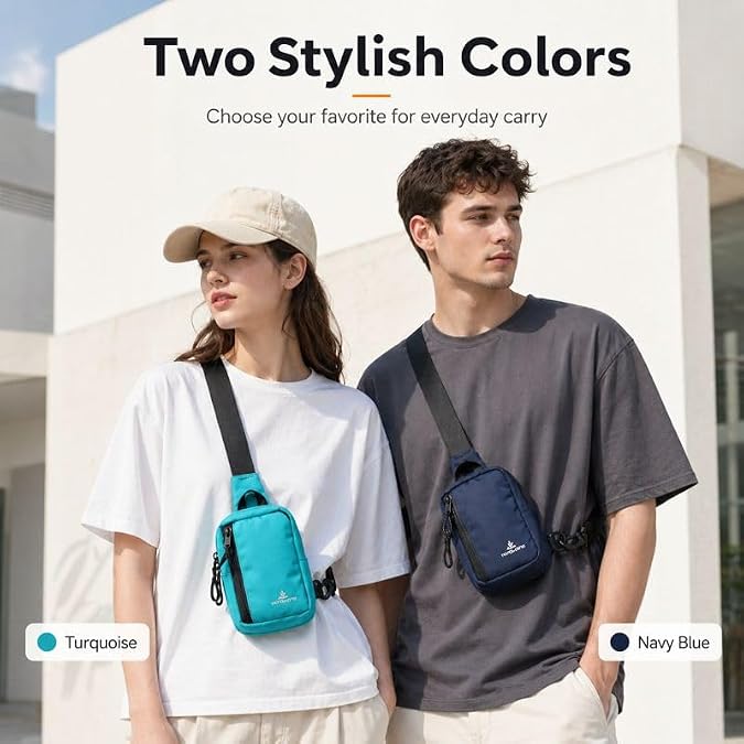 Small Sling Bag - Waterproof Chest Crossbody Bag