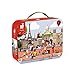 Janod - Puzle Infantil París, de 200 Piezas - Juego Educativo - Desarrolla la Motricidad Fina y la Concentración - Maletín con Asa - A partir de 7 años, J02674