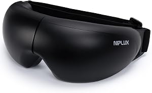 【九州大学博士監修】NIPLUX アイウォーマー EMS EYE RELAX ホットアイマスク 充電式 目元エステ アイケア 目を温めるグッズ | 目元リラックス EMS 眼精疲労 目の疲れ 折り畳み式 父の日 プレゼント 誕生日 ギフト