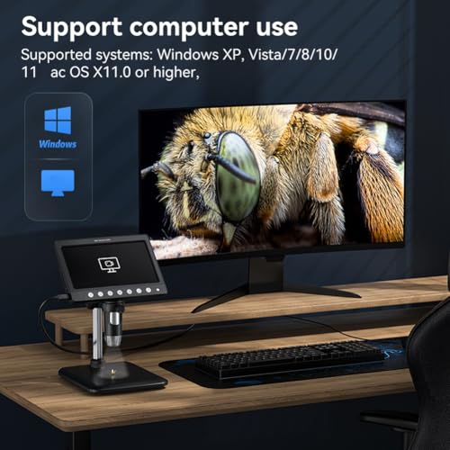 Microscope 5 MP 1200X pour identifier les détails des pièces et souder les circuits - 5
