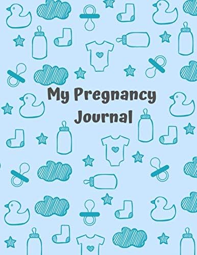 My Pregnancy Journal: Cute Baby Accessories : A half blank half line Journal with 280 Pages (40 weeks) of 8.5" x 11" for recording your pregnancy journey