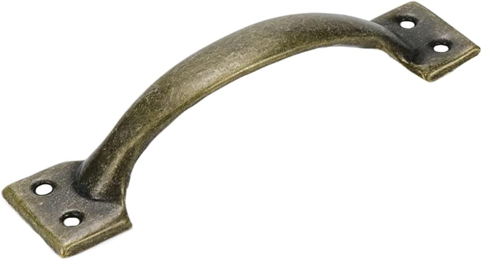 10Pcs 6 Inch Rustic Gate Handle Pulls Vintage Utility Door Pulls for Home Improvement, Barn Door Hardware with Screws,Bronze