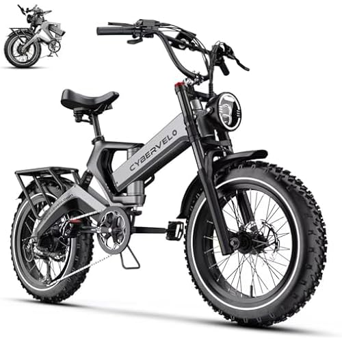 1000W(Peak 2000W)Folding Electric Bike for Adults,35MPH 100Mile,48V 25Ah/40Ah Removable Battery,20"x4.0 Fat Tire Foldable Electric Bicycle,8-Speed Electric Mountain E-Bike,UL Certified Commuter Ebikes