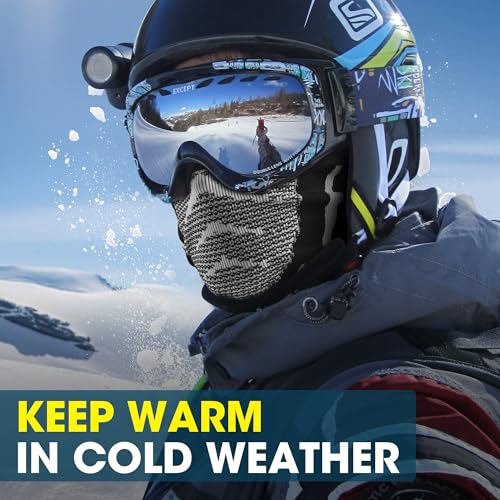 WTACTFUL Winter Neck Warmer Gaiter (1Pack or 2Pack), Breathable Face Mask for Ski, Snowboard, Running, Hiking4