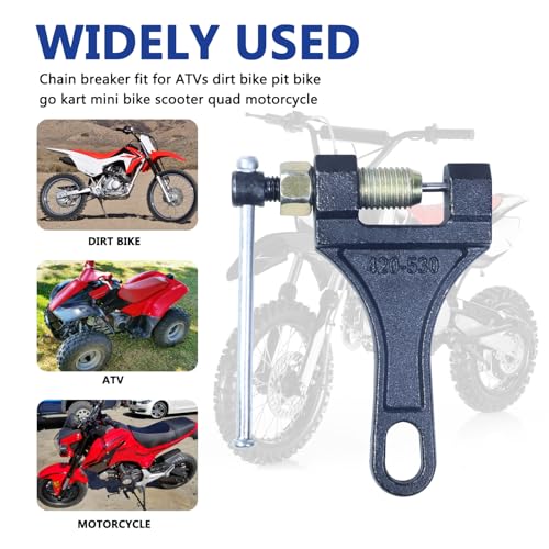 Image of #420-530 Chain Breaker for Motorcycle ATV Dirt Pit Quad Go Kart Scooter BicycleTractor Heavy Duty Chain Break Perfect for # 420 428 520 525 528 530 Chain