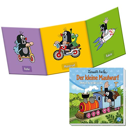 Trötsch Der kleine Maulwurf Immer in Bewegung Leporello: Bilderbuch Entdeckerbuch Beschäftigungsbuch