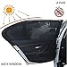 Xiton 2PCS Pare-Soleil De FenêTre De Voiture Filet Anti-Moustique Bloquant La Voiture CôTé Maille Respirant ProtèGe Le BéBé Et La Famille des UV Fit pour La Plupart des Voitures (FenêTre Avant)