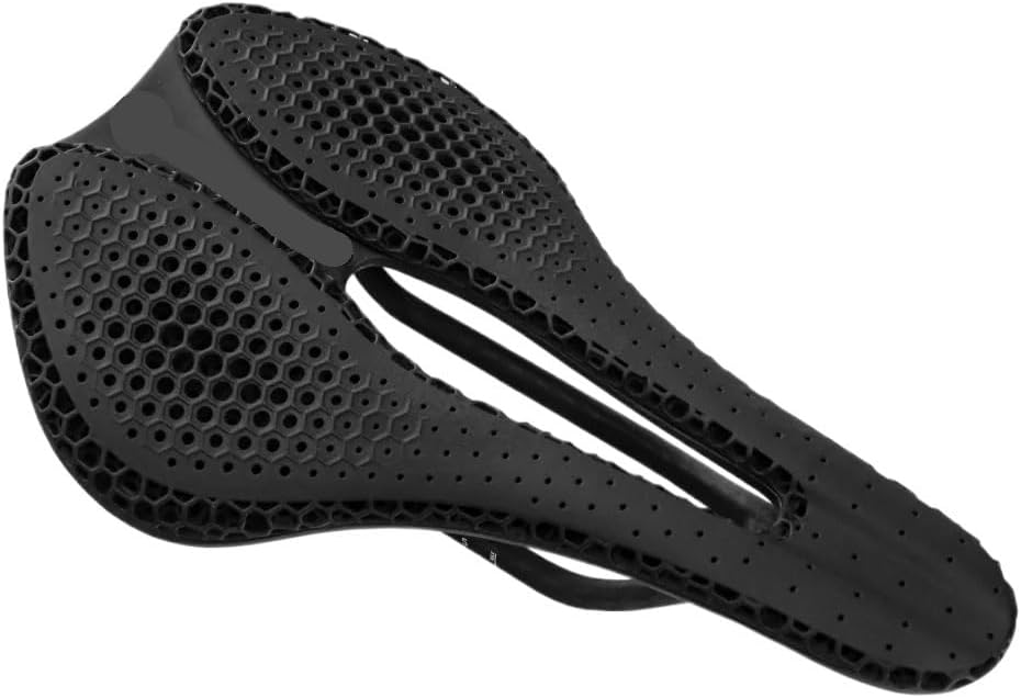 3D Printed Carbon Fiber Bike Saddle - 240x143mm Cushion, for MTB, Mountain & Road Bicycle Cycling