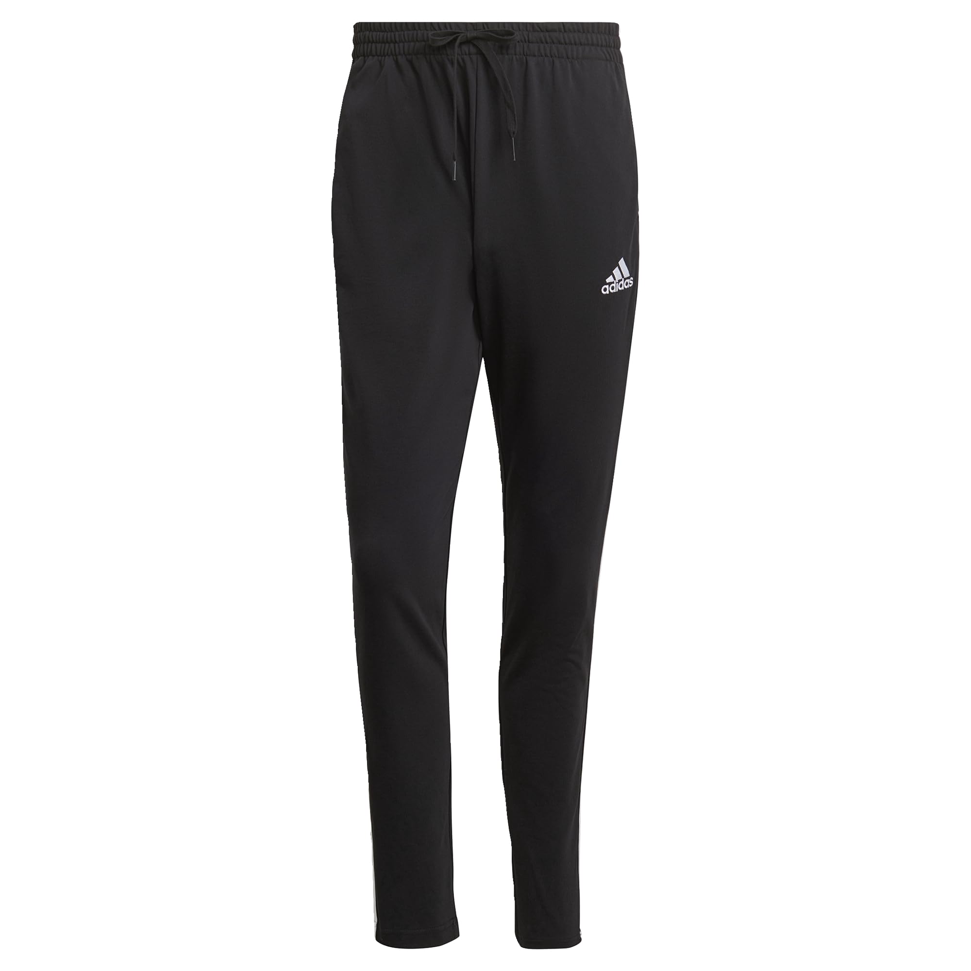Adidas - Essentials - Pantaloni A 3 Strisce in Pile con Orlo Aperto, Pantaloni Uomo